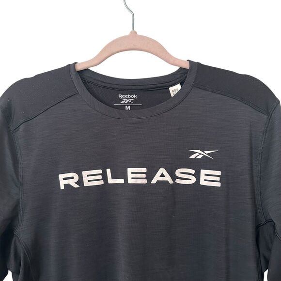 REEBOK Release Training Shirt Black NWT‎ Medium - Picture 3 of 5